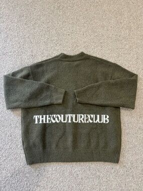 The Couture Club‎ Size XL COPYRIGHT BRUSHED KNIT JUMPER in Khaki